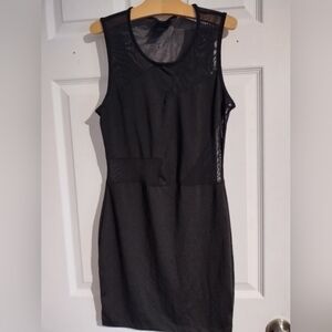 BLVD Black Sheer Mesh Dress